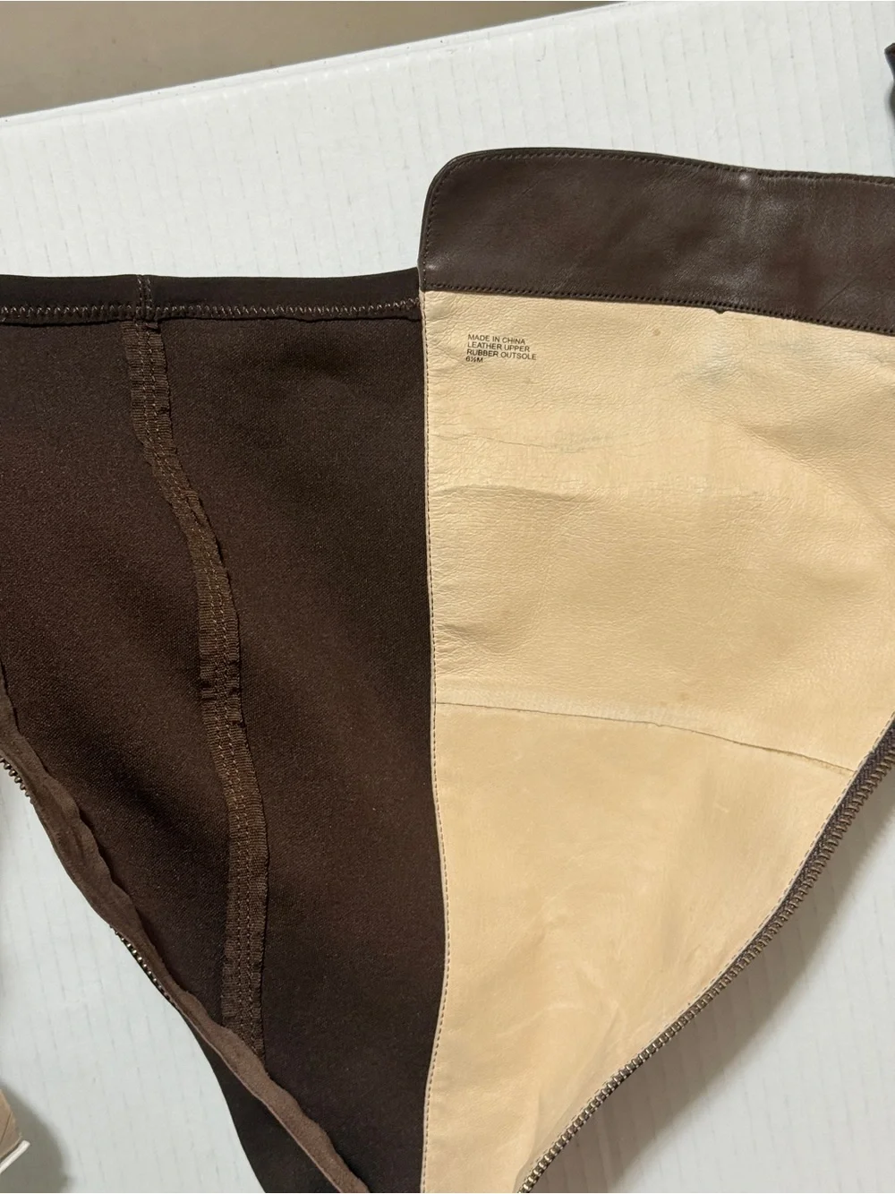 MICHAEL Michael Kors Bromley Brown Leather Flat Over The Knee Riding Boots 6 1/2